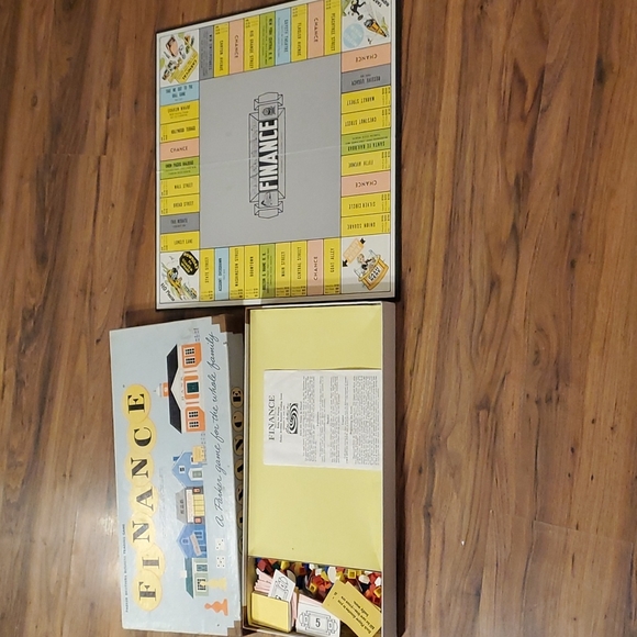 1960 finance board game Parker bros vintage - Picture 1 of 6